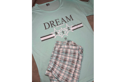 Піжама, футболка та бриджі Dream котон