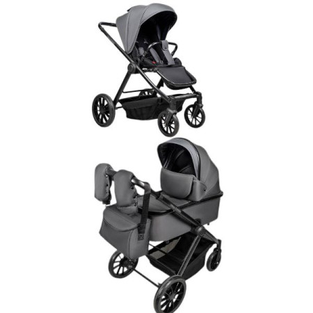 Дитяча коляска 2в1 Ninos Estrella Grey Black Дитяча коляска 2в1 Ninos Estrella Grey Black