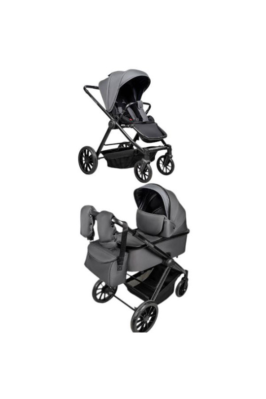  Дитяча коляска 2в1 Ninos Estrella Grey Black