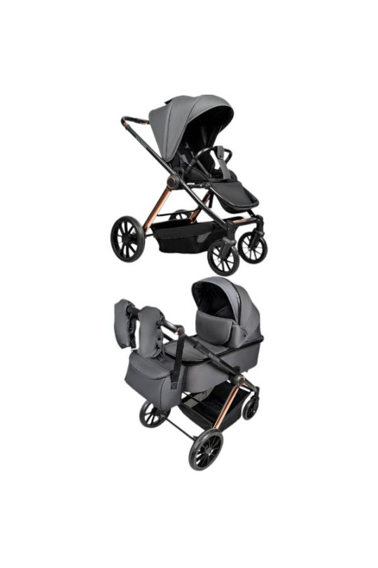  Дитяча коляска 2в1 Ninos Estrella Grey Gold