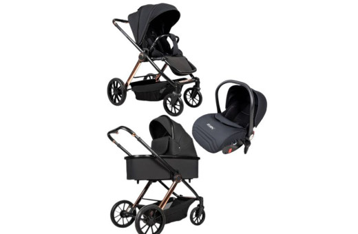 Дитяча коляска 3в1 Ninos Estrella Black Gold