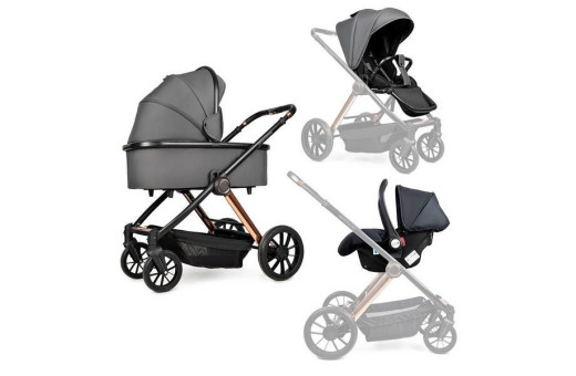 Дитяча коляска 3в1 Ninos Estrella Grey Gold Дитяча коляска 3в1 Ninos Estrella Grey Gold
