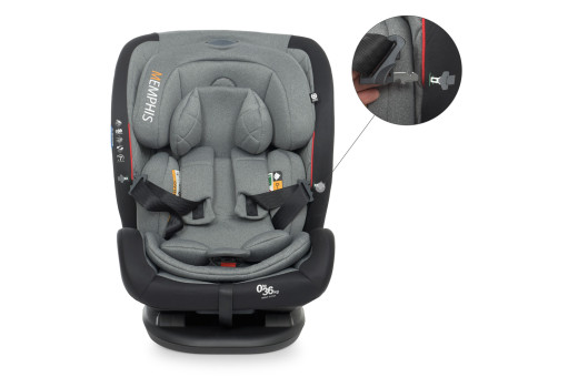 Автокрісло ME 1093 MEMPHIS Gray Black