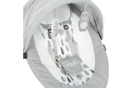Укачивающий центр ME 1074 MYLA Soft Gray