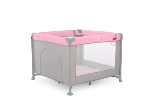 Манеж ME 1097 CASTLE Pink Gray