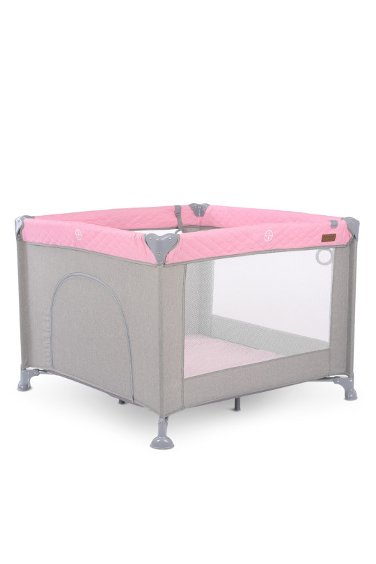 Манеж ME 1097 CASTLE Pink Gray