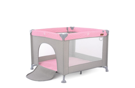 Манеж ME 1097 CASTLE Pink Gray