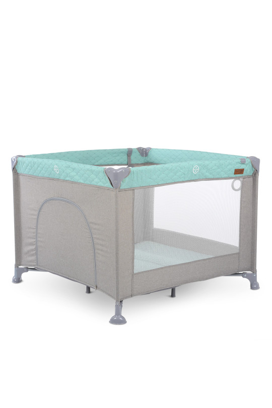 Манеж ME 1097 CASTLE Mint Gray