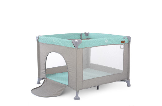 Манеж ME 1097 CASTLE Mint Gray