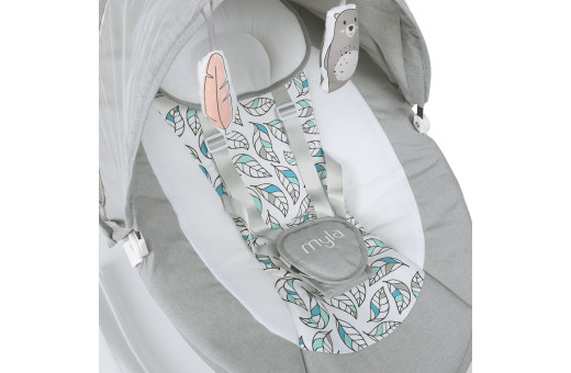 Укачивающий центр ME 1074 MYLA Gray Mint Feathes