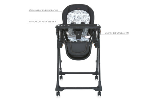 Стільчик ME 1037-B CRYSTAL Black Gold