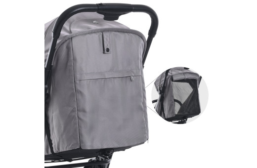 Коляска детская ME 1129 LINK Silver Striped Коляска детская ME 1129 LINK Silver Striped