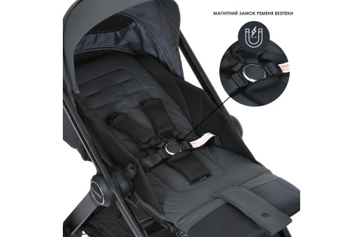 Коляска дитяча 2в1 ME 1126 GENESIS Asphalt Gray