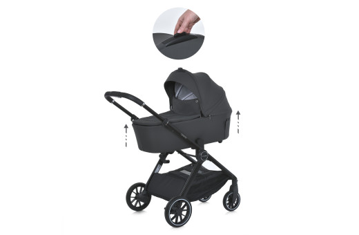 Коляска дитяча 2в1 ME 1126 GENESIS Asphalt Gray