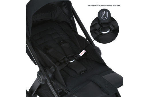 Коляска дитяча 2в1 ME 1126 GENESIS Jet Black