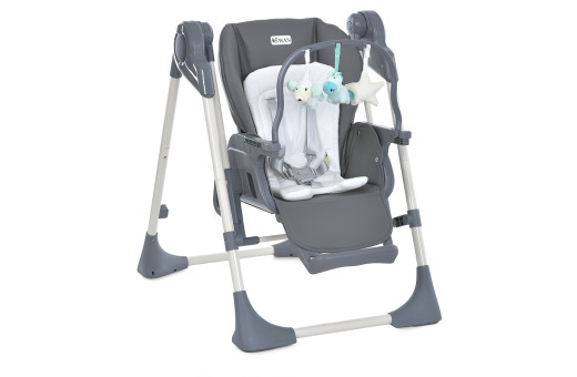 Стільчик-гойдалка ME 1087-G SWAN Dark Gray