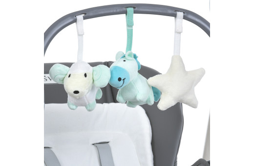 Стільчик-гойдалка ME 1087-G SWAN Dark Gray