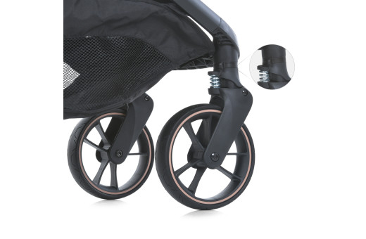 Детская коляска ME 1127-G BEYA Black Leo