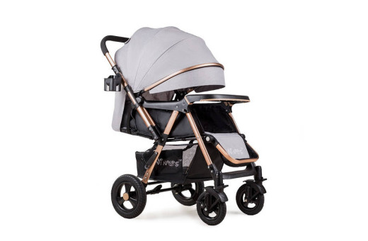 Прогулянкова дитяча коляска-візок Ninos Maxi Light Grey Прогулянкова дитяча коляска-візок Ninos Maxi Light Grey