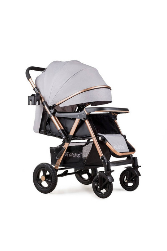 Прогулянкова дитяча коляска-візок Ninos  Maxi Light Grey