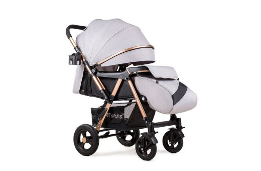 Прогулянкова дитяча коляска-візок Ninos Maxi Light Grey Прогулянкова дитяча коляска-візок Ninos Maxi Light Grey