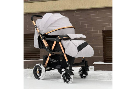 Прогулянкова дитяча коляска-візок Ninos Maxi Light Grey Прогулянкова дитяча коляска-візок Ninos Maxi Light Grey