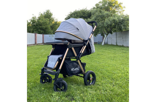 Прогулянкова дитяча коляска-візок Ninos Maxi Light Grey Прогулянкова дитяча коляска-візок Ninos Maxi Light Grey